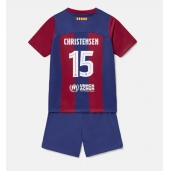 Barcelona Andreas Christensen #15 Hjemmebanetrøje Børn 2023-24 Kort ærmer (+ bukser)
