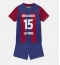 Barcelona Andreas Christensen #15 Hjemmebanetrøje Børn 2023-24 Kort ærmer (+ bukser)