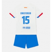Barcelona Andreas Christensen #15 Udebanetrøje Børn 2023-24 Kort ærmer (+ bukser)