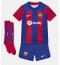 Barcelona Ferran Torres #7 Hjemmebanetrøje Børn 2023-24 Kort ærmer (+ bukser)