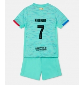 Barcelona Ferran Torres #7 Tredje trøje Børn 2023-24 Kort ærmer (+ bukser)