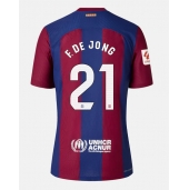Barcelona Frenkie de Jong #21 Hjemmebanetrøje 2023-24 Kort ærmer