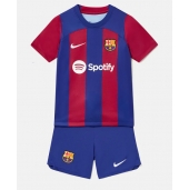 Barcelona Hjemmebanetrøje Børn 2023-24 Kort ærmer (+ bukser)
