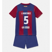 Barcelona Inigo Martinez #5 Hjemmebanetrøje Børn 2023-24 Kort ærmer (+ bukser)