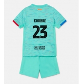 Barcelona Jules Kounde #23 Tredje trøje Børn 2023-24 Kort ærmer (+ bukser)