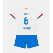 Barcelona Paez Gavi #6 Udebanetrøje Børn 2023-24 Kort ærmer (+ bukser)