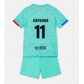 Barcelona Raphinha Belloli #11 Tredje trøje Børn 2023-24 Kort ærmer (+ bukser)