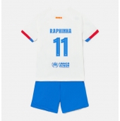 Barcelona Raphinha Belloli #11 Udebanetrøje Børn 2023-24 Kort ærmer (+ bukser)