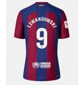 Barcelona Robert Lewandowski #9 Hjemmebanetrøje 2023-24 Kort ærmer