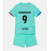 Barcelona Robert Lewandowski #9 Tredje trøje Børn 2023-24 Kort ærmer (+ bukser)