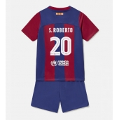 Barcelona Sergi Roberto #20 Hjemmebanetrøje Børn 2023-24 Kort ærmer (+ bukser)