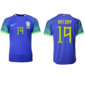 Brasilien Antony #19 Udebanetrøje VM 2022 Kort ærmer
