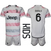 Juventus Danilo Luiz #6 Udebanetrøje Børn 2023-24 Kort ærmer (+ bukser)
