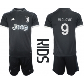 Juventus Dusan Vlahovic #9 Tredje trøje Børn 2023-24 Kort ærmer (+ bukser)