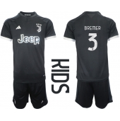 Juventus Gleison Bremer #3 Tredje trøje Børn 2023-24 Kort ærmer (+ bukser)