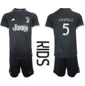 Juventus Manuel Locatelli #5 Tredje trøje Børn 2023-24 Kort ærmer (+ bukser)