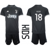Juventus Moise Kean #18 Tredje trøje Børn 2023-24 Kort ærmer (+ bukser)