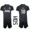 Juventus Moise Kean #18 Tredje trøje Børn 2023-24 Kort ærmer (+ bukser)