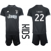 Juventus Timothy Weah #22 Tredje trøje Børn 2023-24 Kort ærmer (+ bukser)