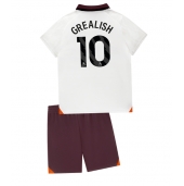 Manchester City Jack Grealish #10 Udebanetrøje Børn 2023-24 Kort ærmer (+ bukser)