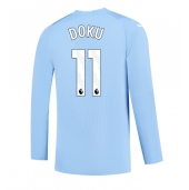 Manchester City Jeremy Doku #11 Hjemmebanetrøje 2023-24 Lange ærmer