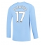 Manchester City Kevin De Bruyne #17 Hjemmebanetrøje 2023-24 Lange ærmer