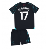 Manchester City Kevin De Bruyne #17 Tredje trøje Børn 2023-24 Kort ærmer (+ bukser)