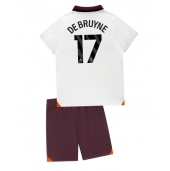 Manchester City Kevin De Bruyne #17 Udebanetrøje Børn 2023-24 Kort ærmer (+ bukser)