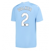 Manchester City Kyle Walker #2 Hjemmebanetrøje 2023-24 Kort ærmer