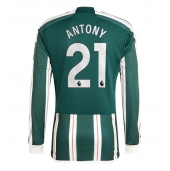 Manchester United Antony #21 Udebanetrøje 2023-24 Lange ærmer
