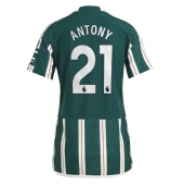 Manchester United Antony #21 Udebanetrøje Dame 2023-24 Kort ærmer
