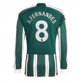Manchester United Bruno Fernandes #8 Udebanetrøje 2023-24 Lange ærmer