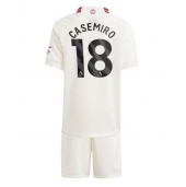 Manchester United Casemiro #18 Tredje trøje Børn 2023-24 Kort ærmer (+ bukser)