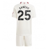 Manchester United Jadon Sancho #25 Tredje trøje Børn 2023-24 Kort ærmer (+ bukser)