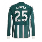 Manchester United Jadon Sancho #25 Udebanetrøje 2023-24 Lange ærmer
