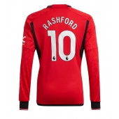 Manchester United Marcus Rashford #10 Hjemmebanetrøje 2023-24 Lange ærmer