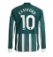 Manchester United Marcus Rashford #10 Udebanetrøje 2023-24 Lange ærmer