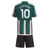 Manchester United Marcus Rashford #10 Udebanetrøje Børn 2023-24 Kort ærmer (+ bukser)
