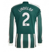 Manchester United Victor Lindelof #2 Udebanetrøje 2023-24 Lange ærmer