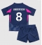 Nottingham Forest Elliot Anderson #8 Udebanetrøje Børn 2024-25 Kort ærmer (+ bukser)