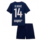 Paris Saint-Germain Desire Doue #14 Hjemmebanetrøje Børn 2025-26 Kort ærmer (+ bukser)