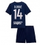 Paris Saint-Germain Desire Doue #14 Hjemmebanetrøje Børn 2025-26 Kort ærmer (+ bukser)