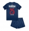 Paris Saint-Germain Hjemmebanetrøje Børn 2024-25 UCL Champions Kort ærmer (+ bukser)