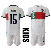 Portugal Rafael Leao #15 Udebanetrøje Børn VM 2022 Kort ærmer (+ bukser)