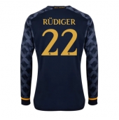 Real Madrid Antonio Rudiger #22 Udebanetrøje 2023-24 Lange ærmer