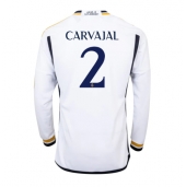 Real Madrid Daniel Carvajal #2 Hjemmebanetrøje 2023-24 Lange ærmer