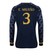 Real Madrid Eder Militao #3 Udebanetrøje 2023-24 Lange ærmer