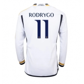 Real Madrid Rodrygo Goes #11 Hjemmebanetrøje 2023-24 Lange ærmer
